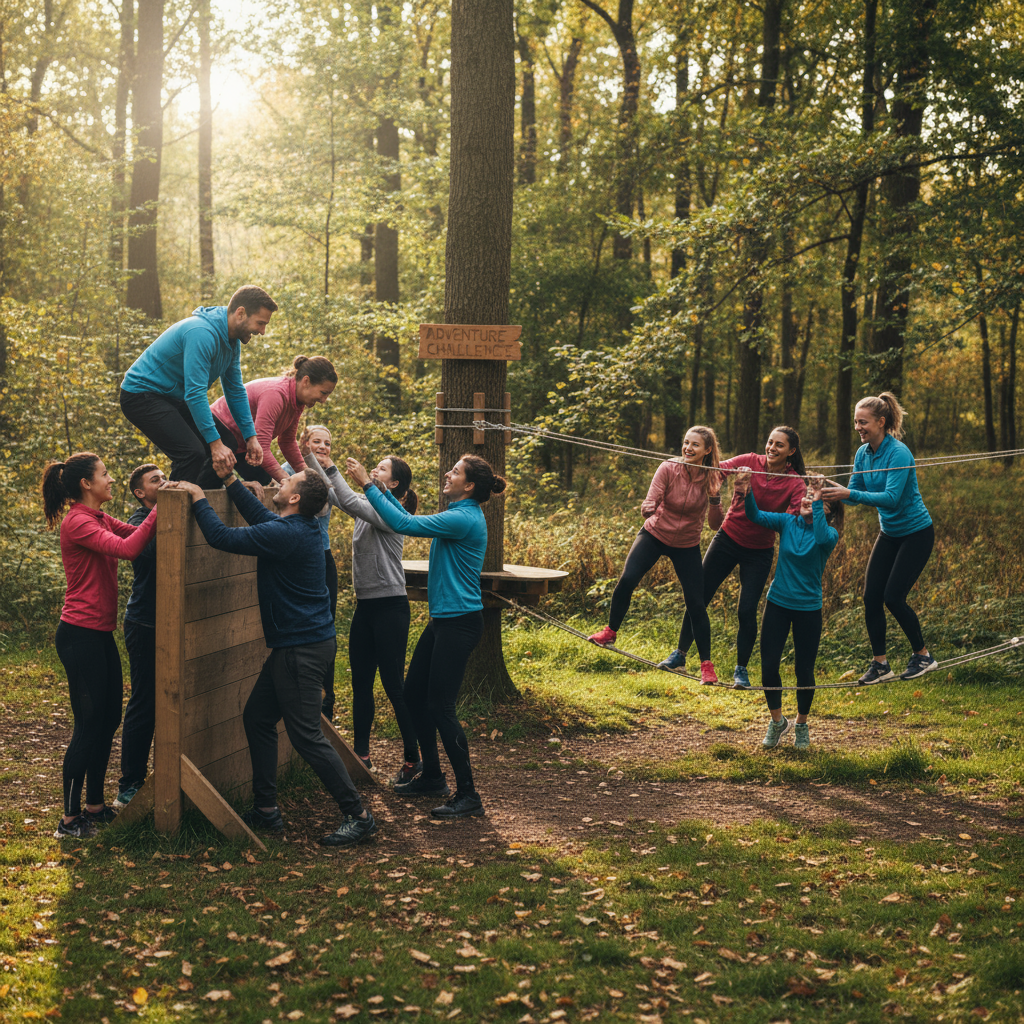 Realistische foto passend bij Teambuilding ideeën die uw team dichter bij elkaar brengen voor websi